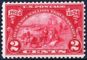 SC#615 2¢ Huguenot-Walloon Issue (1924) MLH