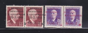 Albania 350-351 Pairs MH Independent State