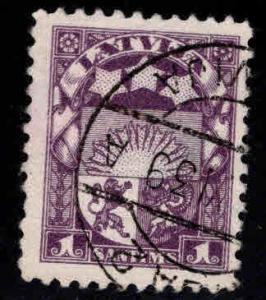 Latvia Scott 135 Used coat of arms stamp3