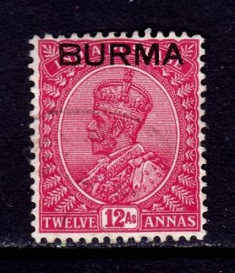 Burma - Scott #12 - Used - Crease - SCV $3.50