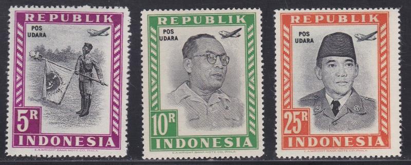 Indonesia # C28, 30-31, High Values, NH, 1/2 Cat.