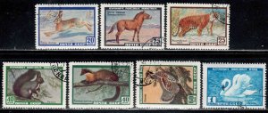 Russia #2213-19 ~ Cplt Set of 7 ~ Birds, Mammals ~ CTO, MX & Hinge Use (1959-60)