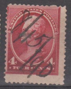 U.S. Scott #215 Jackson Stamp - Used Single