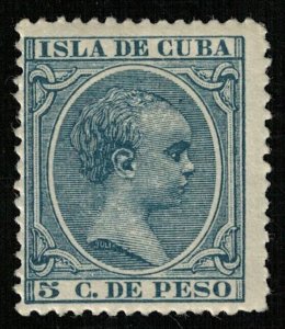 King Alfonso XIII, MNH, Isla de Cuba, 5 C. de Peso, MC #101 (Т-6103)