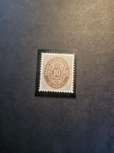 Stamps Danish West Indies 10 hinged