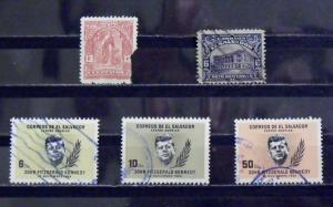 567   EL SALVADOR   MH & Used  # 205, 434, 747, 748, 749      CV $ 1.40