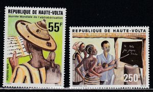 Burkina Faso # 512-513, World Literacy Day, Mint NH, 1/2 Cat.