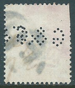 Great Britain, Sc #111, 1/2d Used-Perfin