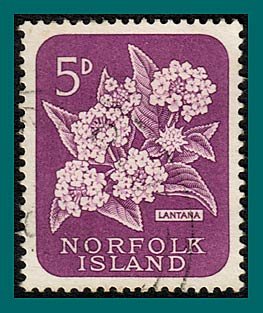 Norfolk Island 1960 Lantana Flowers, used  #32,SG27
