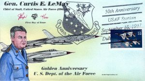 Pugh Design/Painted Gen. Curtis LeMay w/USAF Station..14 of 22 created!