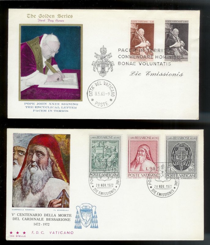 VATICAN CITY (42) Various FDCs and Souvenir Event Cards!