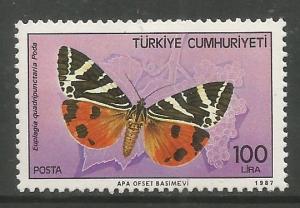 TURKEY  2373   MINT HINGED,  BUTTERFLY