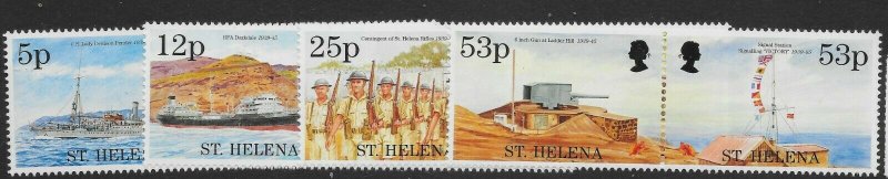ST.HELENA SG690/7 1995 END OF WWII ANNIVERSARY SET MNH