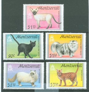 Montserrat #784-788  Single (Complete Set)