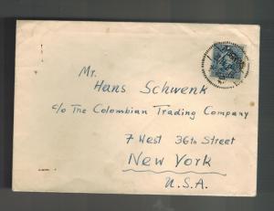 1941 Shanghai China Cover Jewish ghetto to USA Oscar Popper Hans Schwenk Judaica