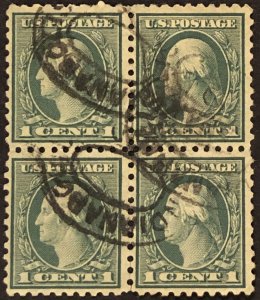US #543 used Block of 4