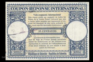 Colombia 35c International Reply Coupon IRC Post Office G98942