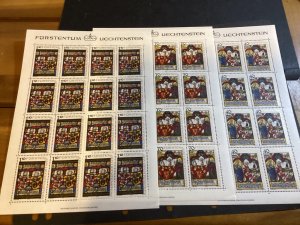 ICOLLECTZONE Liechtenstein 671-673 Sheets XF NH (C300-19)