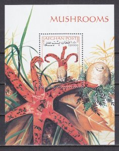 Afghanistan, 1999 issue.Mushroom s/sheet. ^