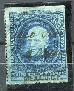 MEXICO; 1880s early classic Hidalgo issue fine used 1c. value