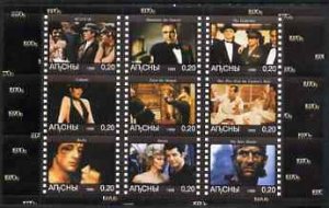 ABKHAZIA - 1999 - Movies from 1970's - Perf 9v Sheet - M. N.H. - Private...