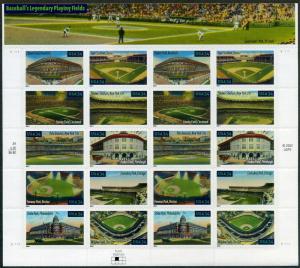 Scott #3510-19 - Baseball Legendary Playing Fields - Sheet