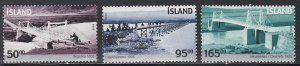 Iceland # 1047-1049, Bridges, Mint NH, 1/2 Cat