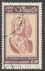 MEXICO C589, Antonio Vivaldi Year, composer. USED. VF. (828)