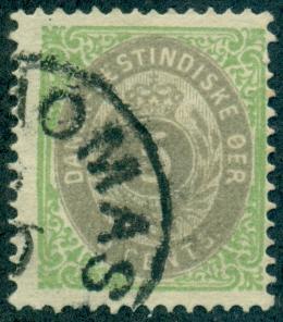 Danish West Indies #8b  Used  Scott $25.00