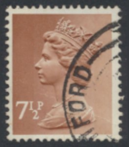 GB Machin 7½p  SC# MH63 Used  2 phos bands  see details & scans