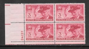 #985 MNH Plate Block