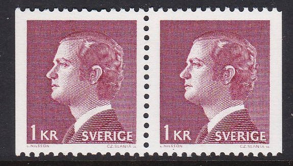 Sweden #1079 pair F-VF Mint NH ** Carl XVI Gustaf