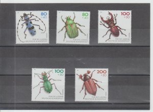 Germany  Scott#  B745-B749  MNH  (1993 Beetles)