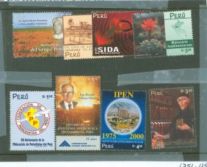 Peru #1251/1253/1256/1270/ Mint (NH) Single (Complete Set)