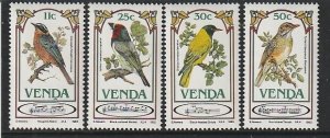 1985 South Africa - Venda - Sc 116-9 - MNH VF - 4 singles - Songbirds