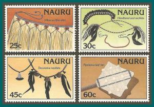 Nauru 1987 Personal Artefacts, MNH 334-337,SG349-SG352