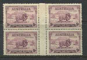 Australia 1934 2d, 3d, & 9d Sheep set in mint o.g. blocks of 4 