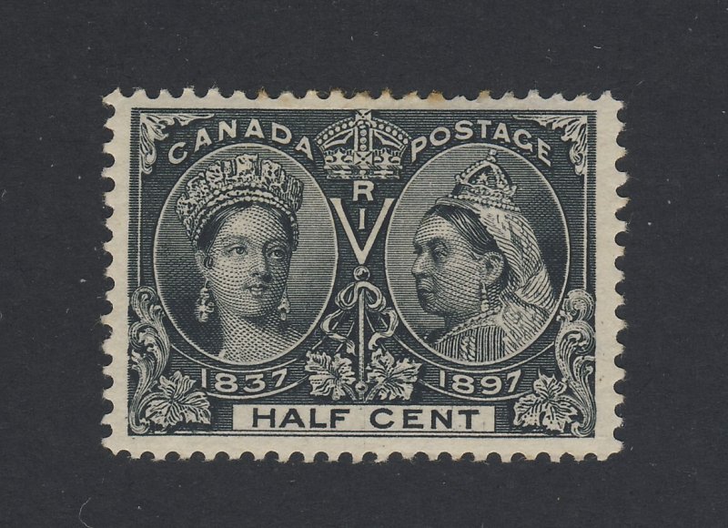 Canada Victoria Jubilee MH Stamps #50-1/2c MH F/VF Thin Guide Value= $100.00