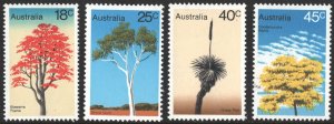 Australia SC#677-680 18¢-45¢ Trees (1978) MNH