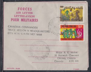 Canada - Forces Air Letter, Ben Hoa, South Vietnam