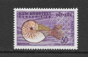 SHELLS - NEW HERBRIDES #101 (BR) NAUITILUS MNH