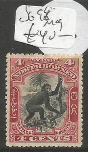 North Borneo Monkey SG 98 MOG (6clu)