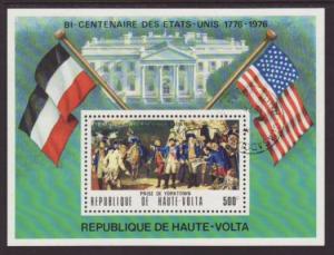 Burkina Faso US Bicentennial 358 Souvenir Sheet CTO VF  