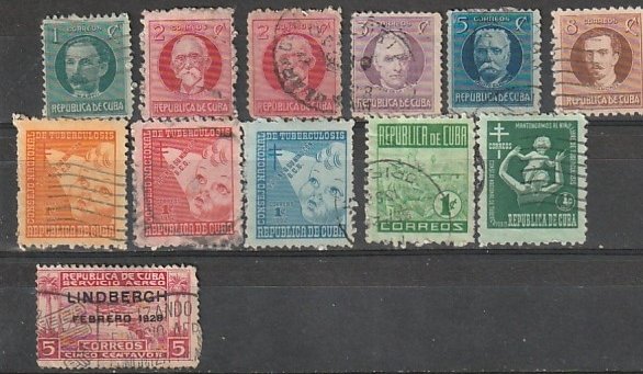 Cuba Used General Issue & Air Mail lot #190815-5