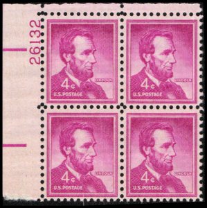 US #1036a LINCOLN MNH UL PLATE BLOCK #26132