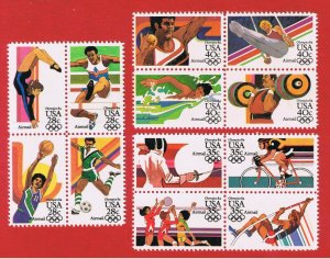 #C101-112  MNH OG  blocks of 4 Olympics  Free S/H
