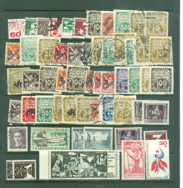 Czechoslovakia 57 stamp mini collection used #10