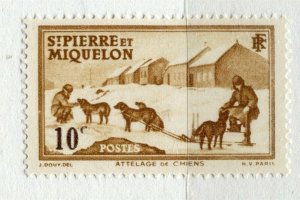 FRANCE; ST.PIERRE MIQUELON 1931-40 pictorial issue Mint hinged 10c. value