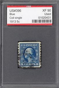 Scott #396 Used, PSE Graded XF 90