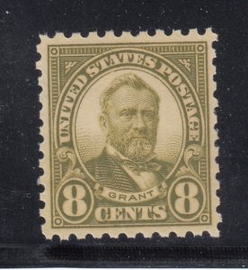 589, 8¢ Perf 10 Grant, MNH, XF, difficult to find rotary this well centered